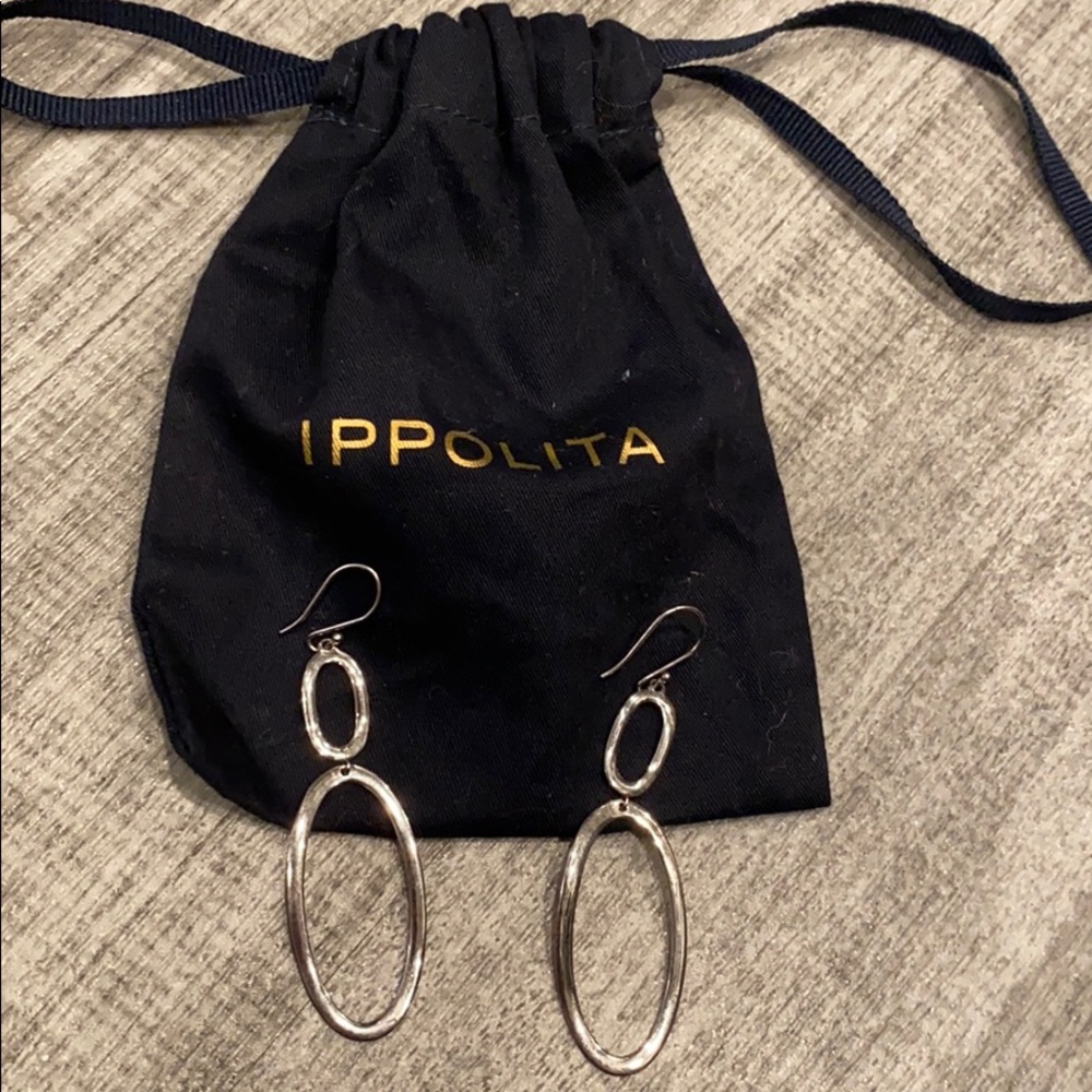 Ippolita dangling earrings. Sterling silver.